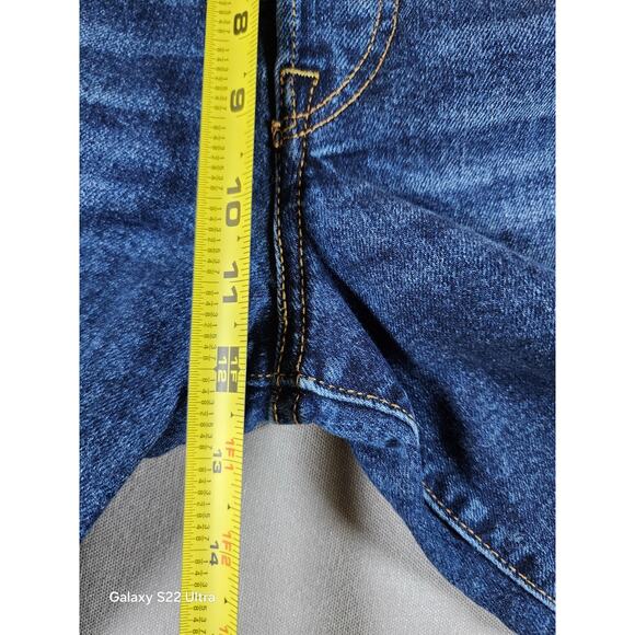 Levi's Womens Ribcage Straight 29 Blue Dark Wash Button Fly Capsule - Picture 7 of 11